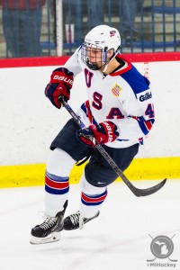 Brendan Warren is one of 11 players with Michigan ties invited to the CCM/USA Hockey All-American Prospects Game. (Photo by Andrew Knapik/MiHockey)