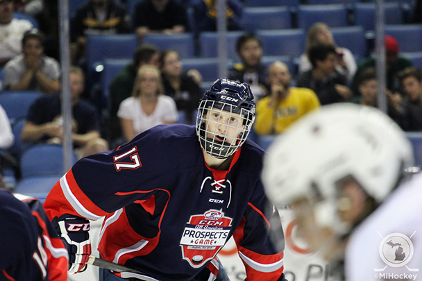 Kyle Connor at the 2014 All-American Prospects Game. (Photo by Michael Caples/MiHockey)