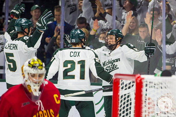 Click on the image above to see MiHockey's gallery from Saturday night's Michigan State vs. Ferris State game. (Photo by Andrew Knapik/MiHockey)