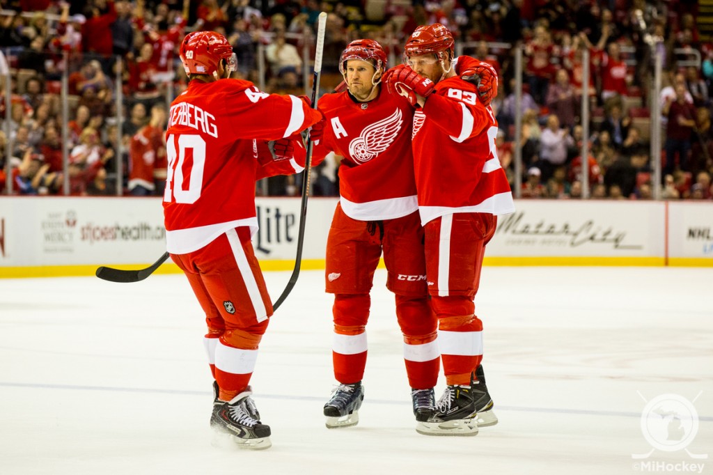 Click on the image above to see MiHockey's full photo gallery from the Red Wings' 4-2 win over New Jersey. (Photo by Andrew Knapik/MiHockey)