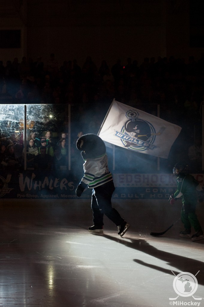 For a full photo gallery from the Whalers' final game in Plymouth, click on the image above. (Photo by Jen Hefner/MiHockey)