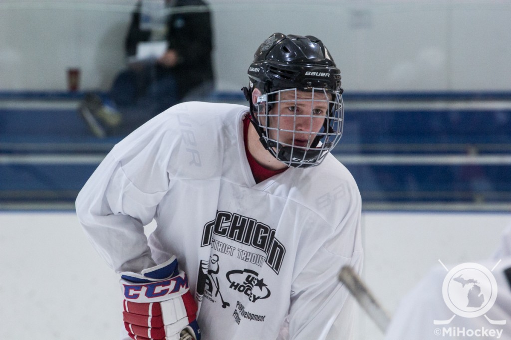 Mitchell Lewandowski will be one of the Michigan representatives at the USA Hockey National Development Camps in Amherst, N.Y. (Photo by Michael Caples/MiHockey)
