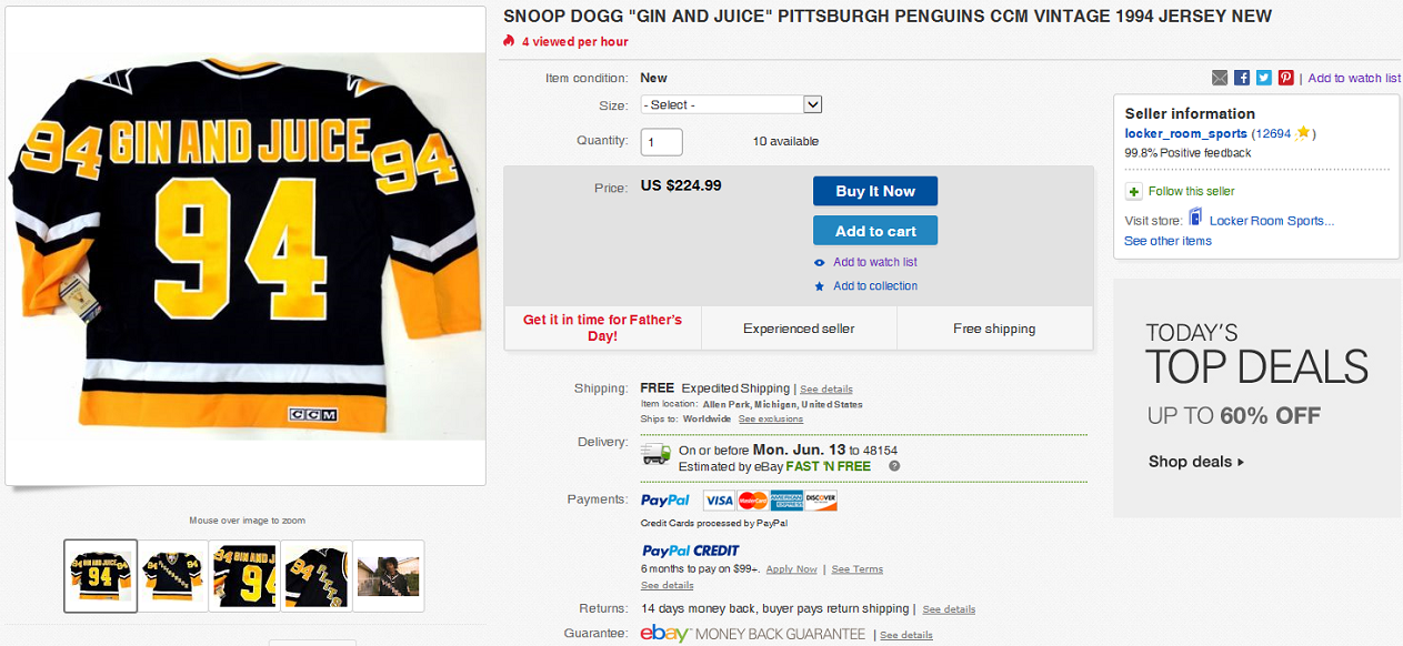 gin and juice penguins jersey